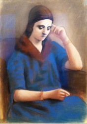 Bildnis von Olga Khokhlova, Picassos erste Ehefrau, Musée Picasso, Paris © Starkandart.com