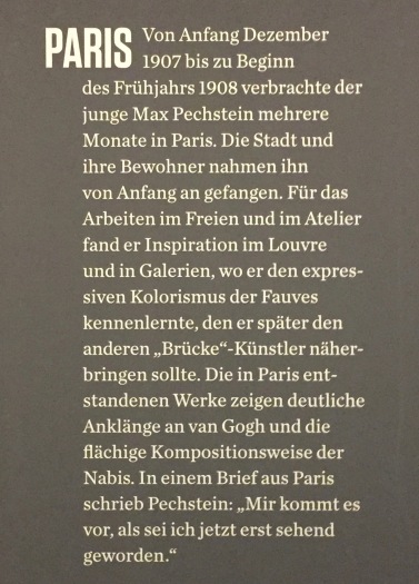 Max Pechstein - Saaltext zu Paris ©starkandart.com