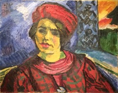 Max Pechstein - Junge Frau mit rotem Turban, 1910, Öl auf Leinwand, Kunstmuseum Bern ©starkandart.com