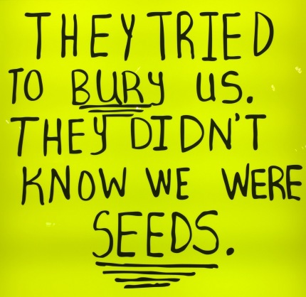 Sam Durant: They tried to bury us, they didn't know were seeds, 2016, Blum & Poe Gallery © starkandart.com