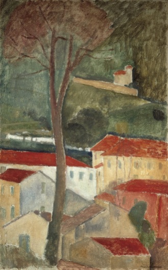 Amedeo Modigliani: Landschaft bei Cagnes, ca. 1919, Private Collection