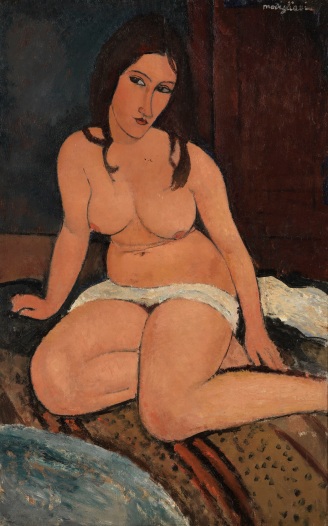 Amedeo Modigliani, Seated Nude, 1917, Koninklijk Museum voor Schone Kunsten, Antwerpen, Belgien